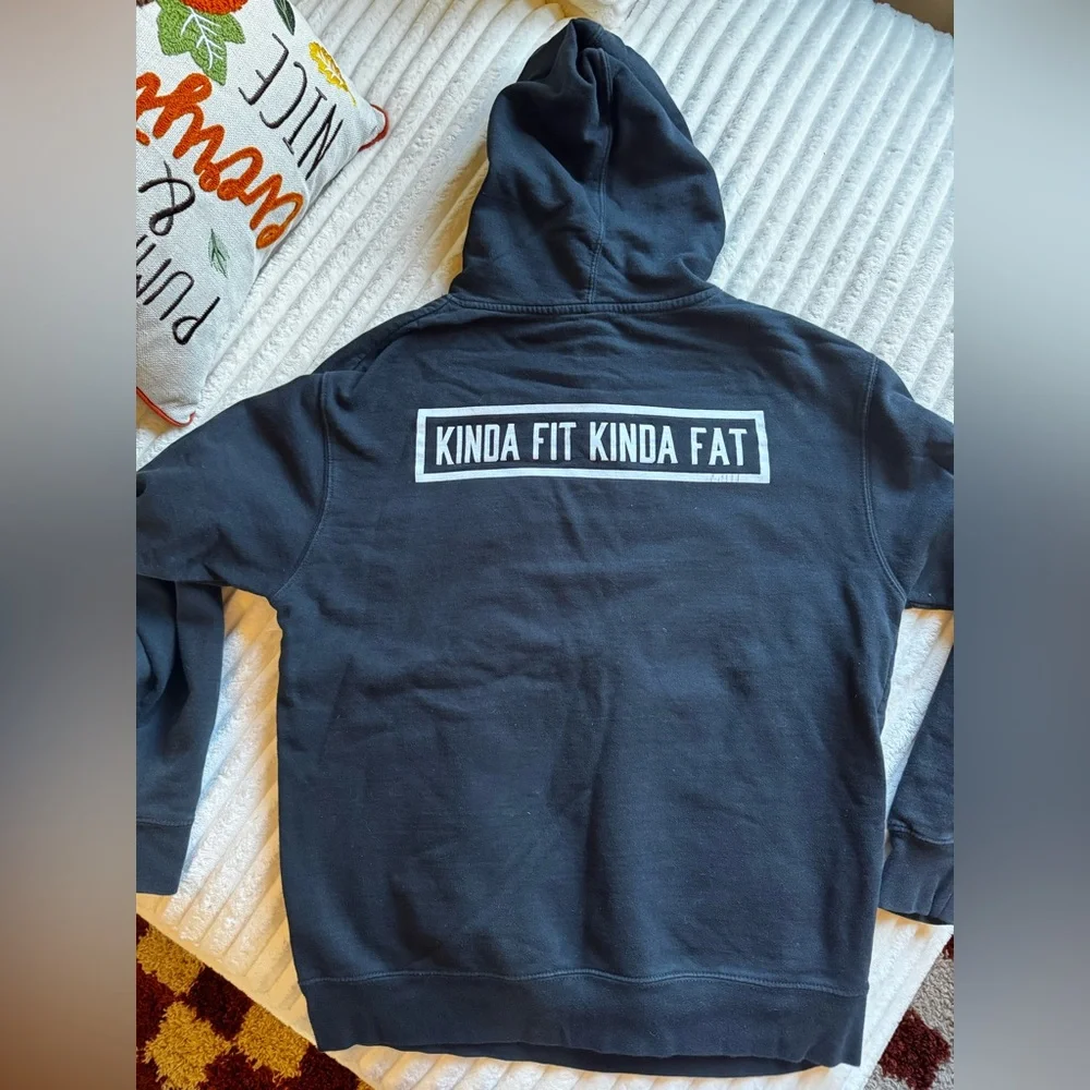 Kinda Fit Kinda Fat Black Hoodie - Picture 2 of 4